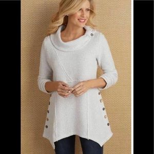 Soft surroundings cream Sweater